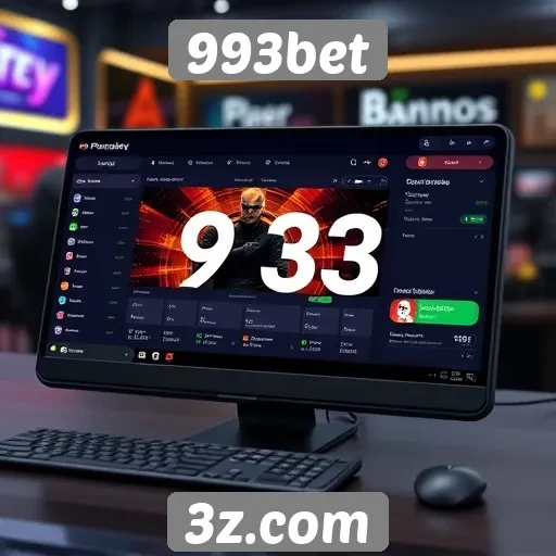 Interface do usuário do site 993bet é intuitiva e moderna